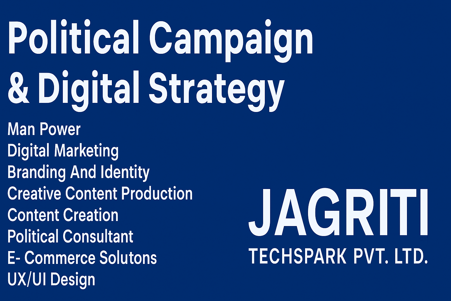 Political Campaign & Digital Strategy Banner